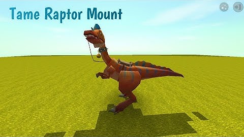 How to Tame Raptor Mount |Mini World : Block Art