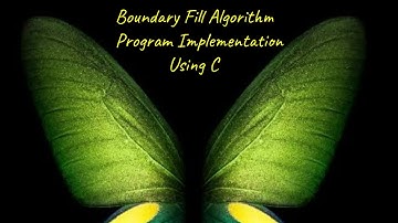Boundary Fill Algorithm - Graphics Program in C