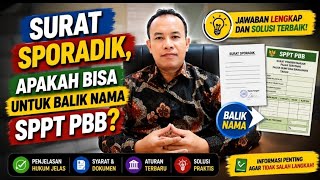 Surat Sporadik Untuk Balik Nama SPT PBB, Apakah bisa