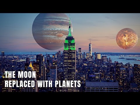 If The Moon Was Replaced With Planets | Wait Till The End | 4K 60fps