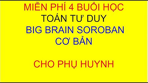 Miễn Phí 4 buổi học Big Brain Soroban cơ bản