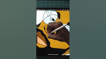 How to Turn Your Photo into a Cartoon in Just 30 Seconds with Procreate! 🎨#shorts