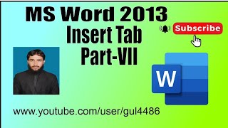 MS Word || insert tab || header footer and page number and text box screenshot 4