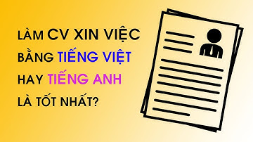 Làm CV xin việc bằng tiếng Việt hay tiếng Anh thì cạnh tranh tốt nhất? I Duy Đông HR Recruitment