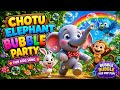 Bubble Bubble Jungle Party 🫧 | Chotu Elephant Kids Song