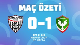 MAÇ ÖZETİ | TFF 2. Lig Kırmızı Grup | Somaspor 0 - 1 Amed Sportif Faaliyetler