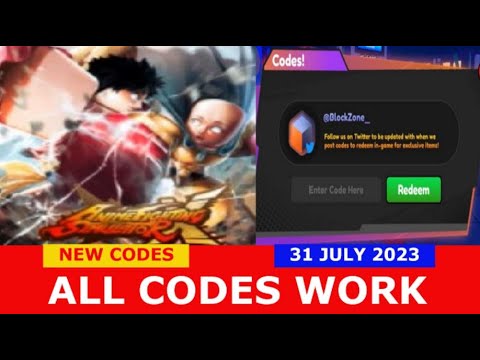 👑All working codes in Anime Fighters July 2023!👑 #robloxcontent #con