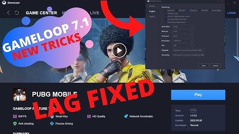 LAG ON GAMELOOP 7.1 NEW SETTINGS FOR SMOOTHLY RUN PUBGM 100% WORKING 👌