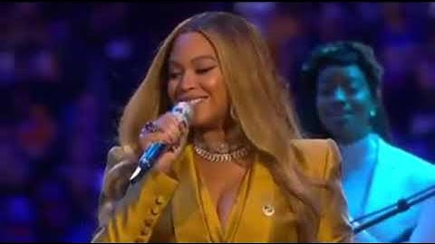 Beyonce performance at Kobe memorial