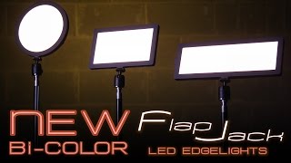 NEW Bi-color FlapJack Edgelights - Studio & Portable - 1/2' thick dual-color LED panels