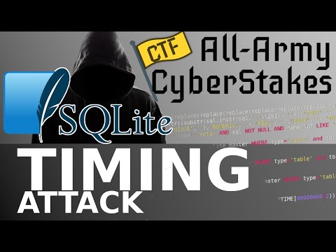 All-Army Cyberstakes! Dumping SQLite Database w/ Timing Attack