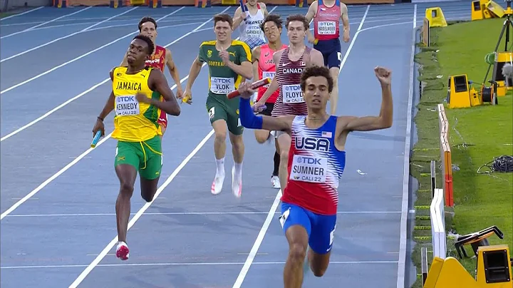 USA men's 4x400 team pulls away on last leg, win g...