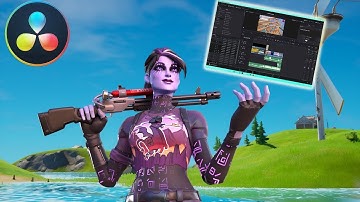 How to do this insane Glitch Purple Glow Effect In Davinci Resolve!!