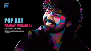 Photoshop Tutorial  How to make a POP ART portrait from a Photo #pranavmohanlal #pranav  #popart screenshot 4