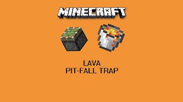 Minecraft: Easy Lava pit-fall trap