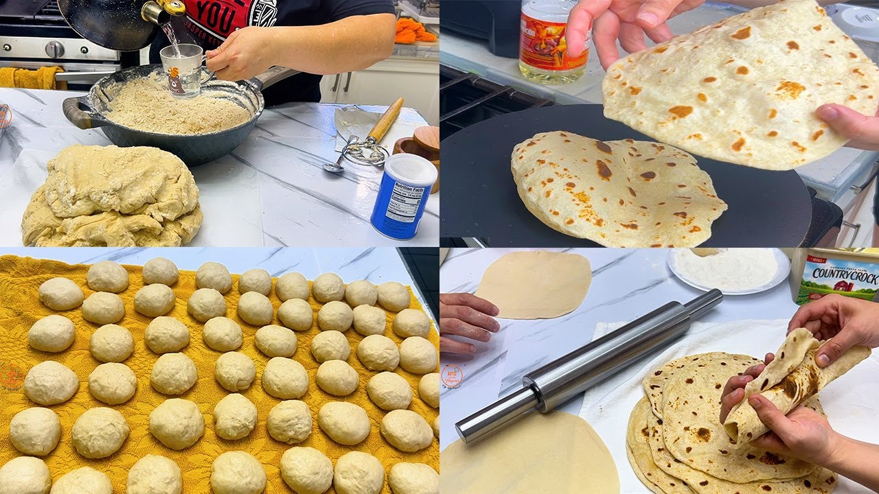 Tortillas de Harina Suaves, Fáciles y Deliciosas como en Monclovita la bella❤️
