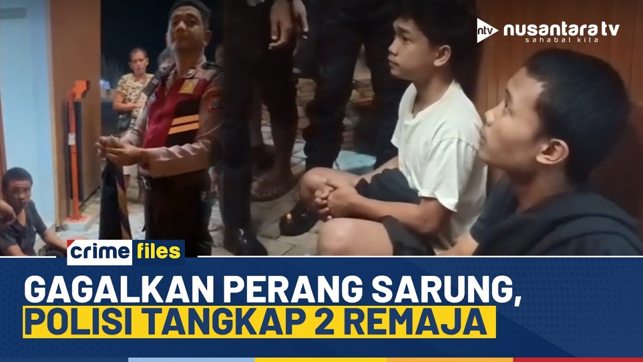 [LIVE] Polisi Gagalkan Perang Sarung di Mojokerto, 2 Remaja Ditangkap | CRIME FILES