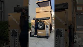 Girl encounters wild animal while living alone outdoors! #RV #RVTravel #MankaOne #HeavyTruckRV