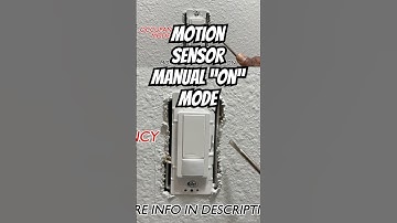 How to Set Motion Sensor Manual ON / AUTO OFF Mode #shorts