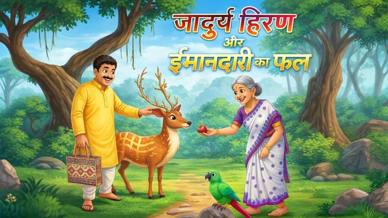 जादुई हिरण और लालच का अंत | ईमानदारी की सबसे बड़ी जीत | Moral Story in Hindi