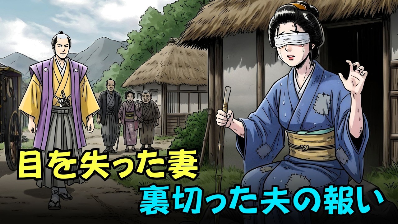 身を削り失明するまで尽くした妻――栄華を選んだ夫が辿った結末| 日本昔話 · 家族の因縁