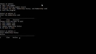 C# Membership Registration Console Application