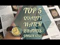 Top 5 Quality Watch Brands Under $250! - Affordable vintage watches!