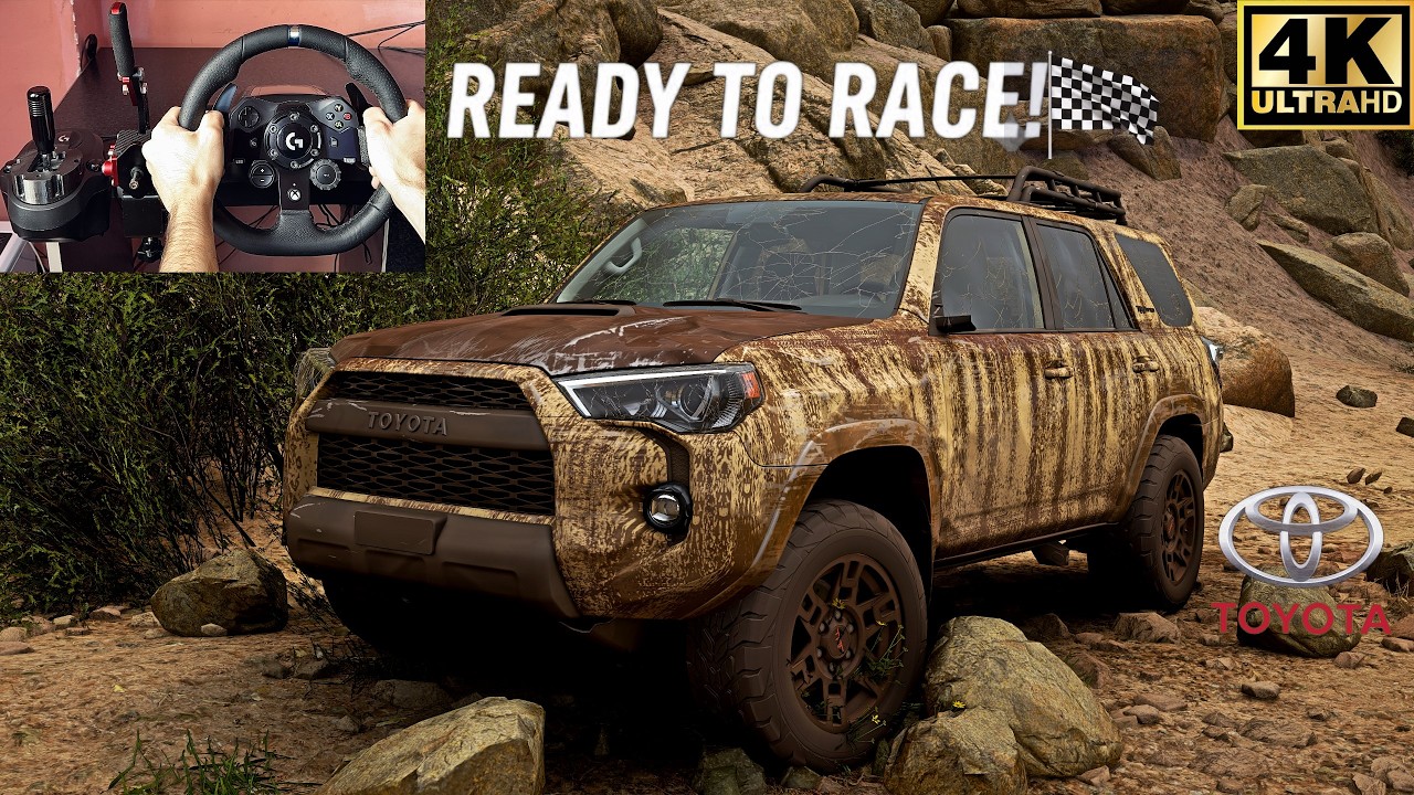 RESTORED & RACED VS 4X4 Toyota 4Runner TRD Pro | Forza Horizon 5  Steering Wheel Gameplay