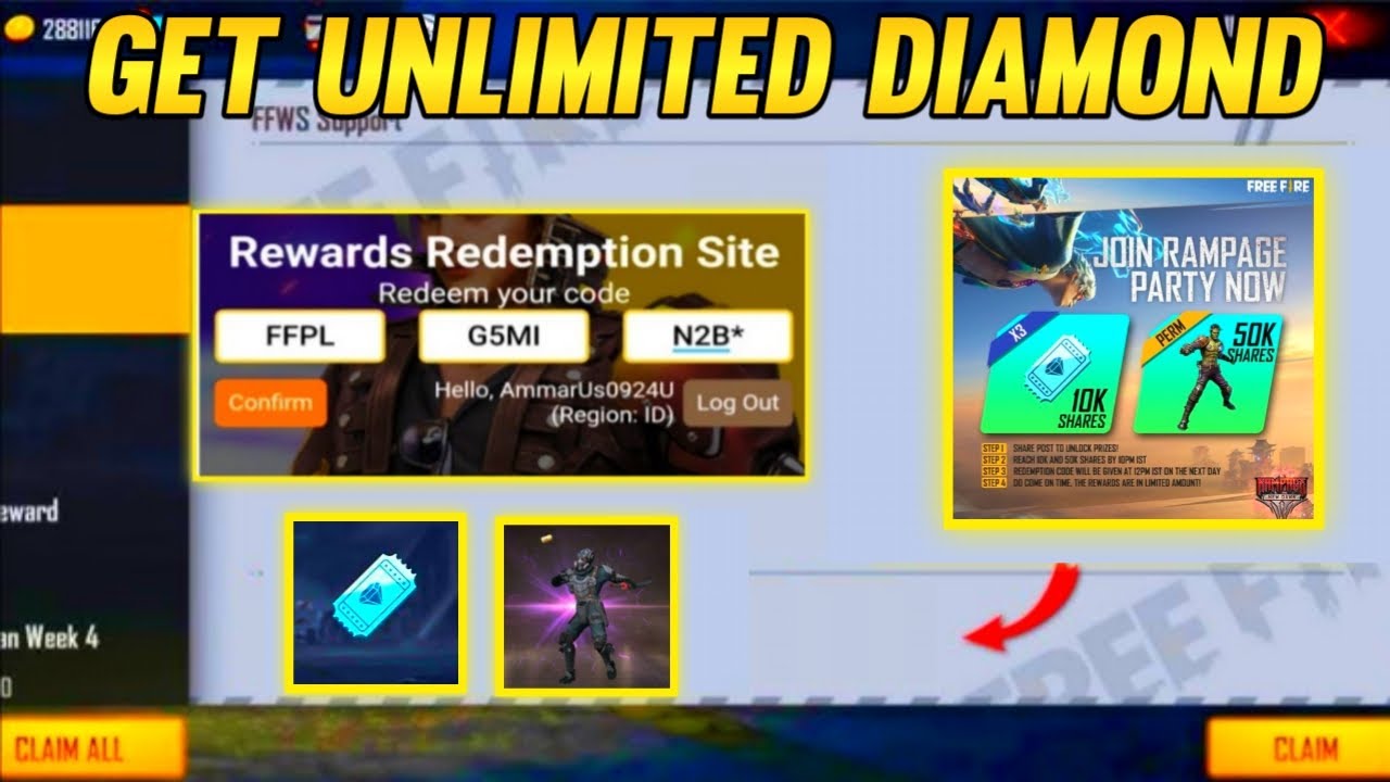 Bundle & Diamond Redeem Code | Free Fire Today Redeem Code 23June | FF Redeem Code Today | FF Reward
