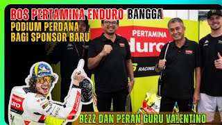 Peran Guru valentino rossi Dalam Podium Marco Bezzechi 🏁🏁🏁 Kebahagiaan pertamina enduro