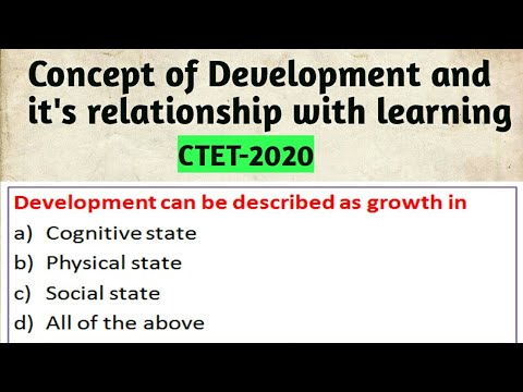 Concept of Development and its Relationship with learning