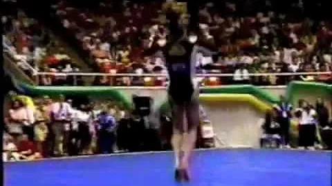 Tina Brinkman - 1994 NCAA Event Finals - Floor Exe...