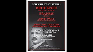 Bruckner Pre-Ozawa Hall Performance Lecture 2024