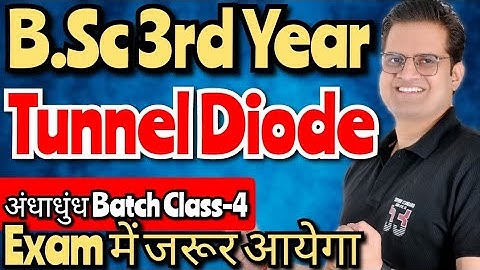 Tunnel Diode! #bedkdian #mjpru #bsc3rdyear #physics