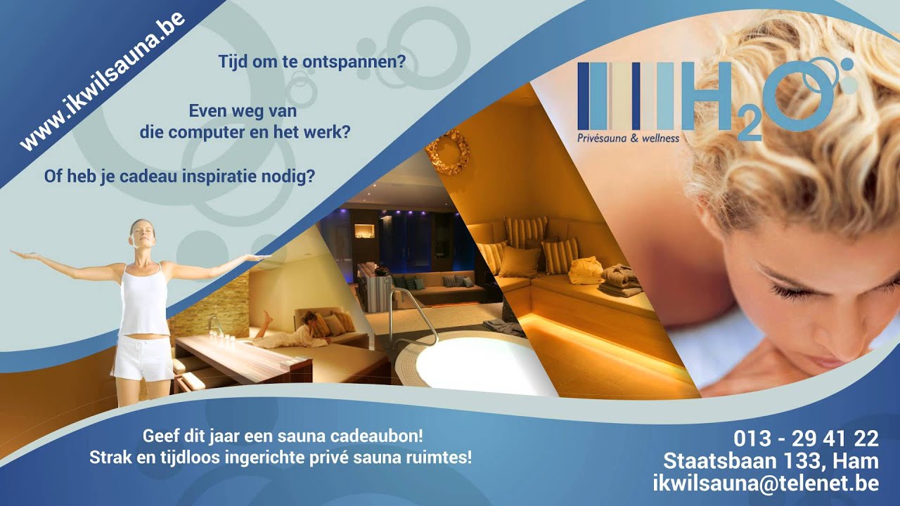 Harnas Vermaken Aap Privésauna & wellness H2O - YouTube