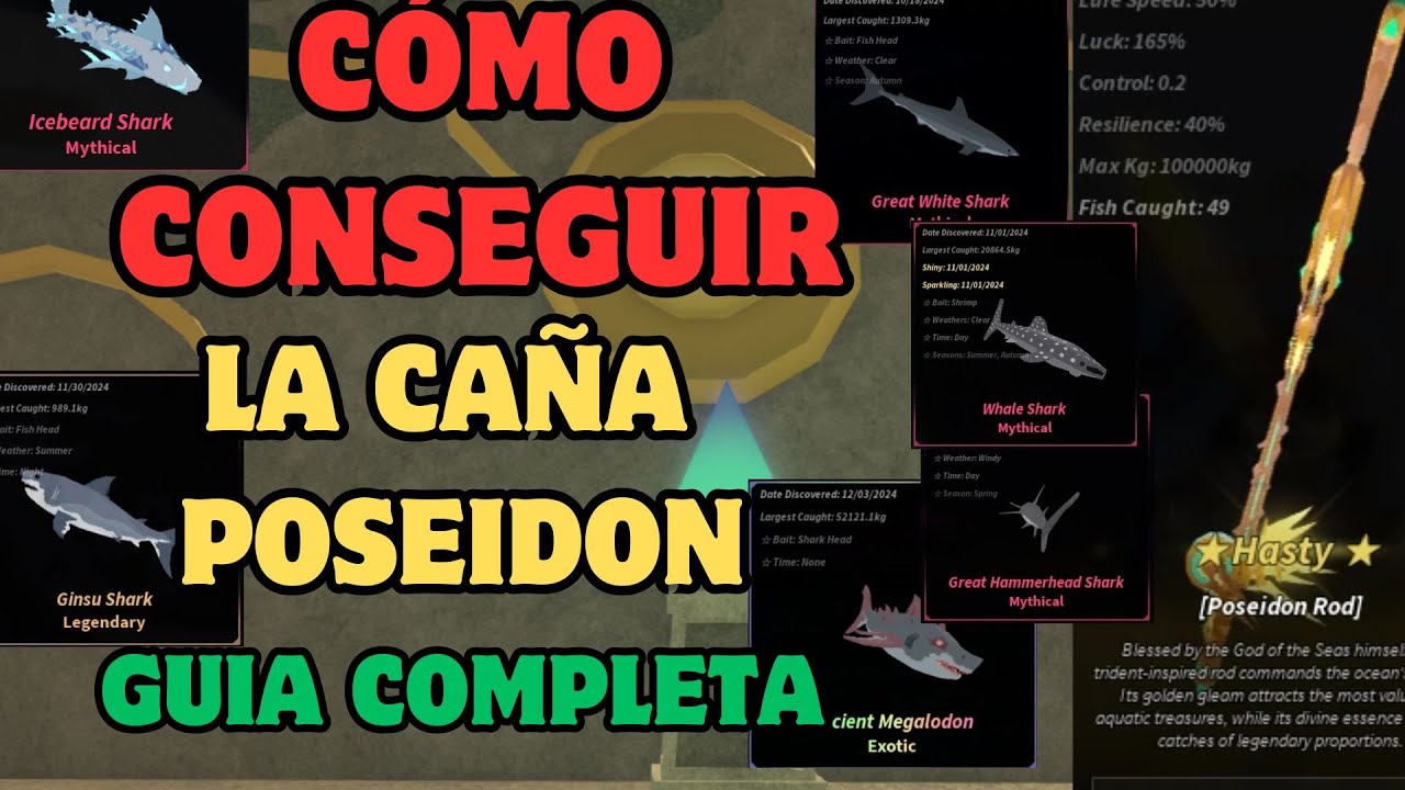 Posideon Fisch Tutorial Cómo conseguir la CAÑA POSEIDON en Fisch - Fácil y Rápido - YouTube
