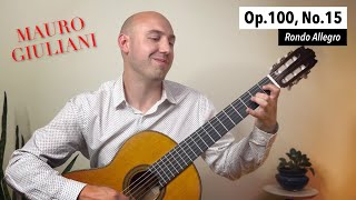 Giuliani - Op.100, No.15 (Rondo Allegro) | Intermediate Classical Guitar Etude | Jonathan Richter