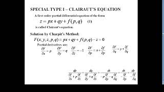 03 Clairaut's equation in PDE