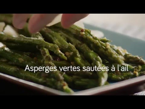 Asperges vertes sautées à l&rsquo;ail