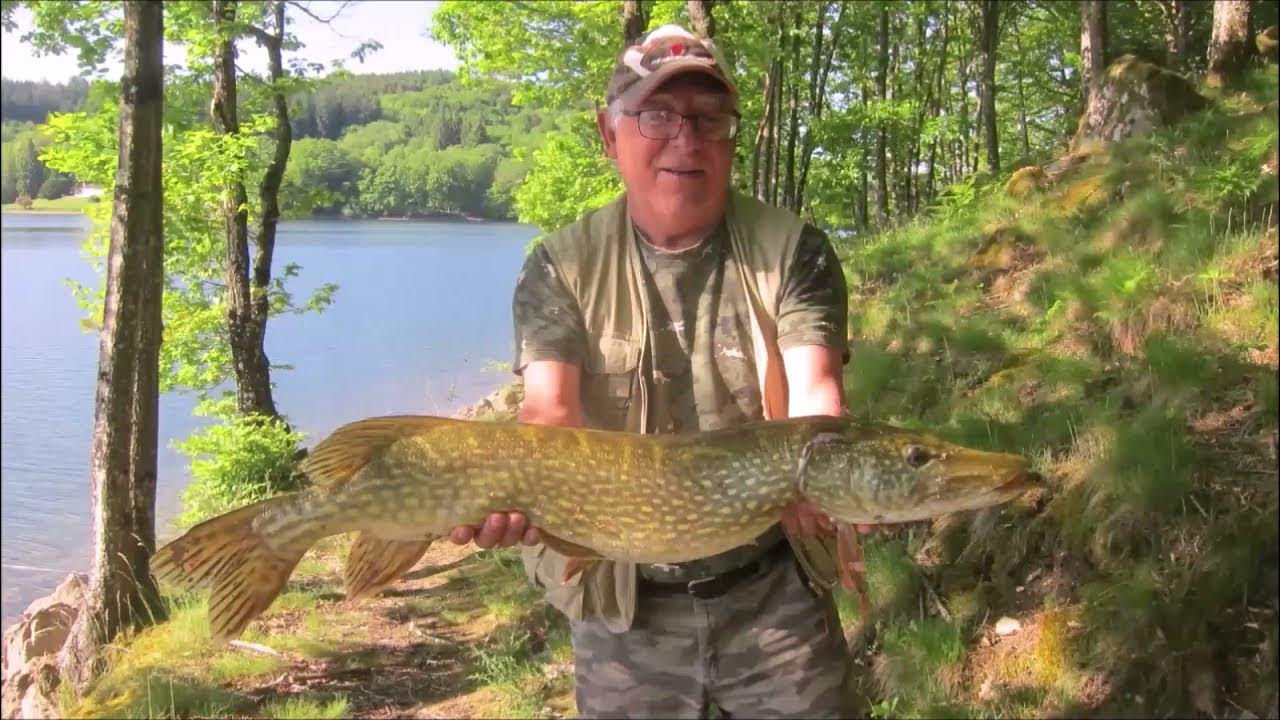 Pêche du brochet au lac de La Raviège. Un néophyte prend un brochet de 87 cm au vif. YouTube Pêche du brochet au lac de La Raviège. Un néophyte prend un brochet de 87 cm au vif. YouTube