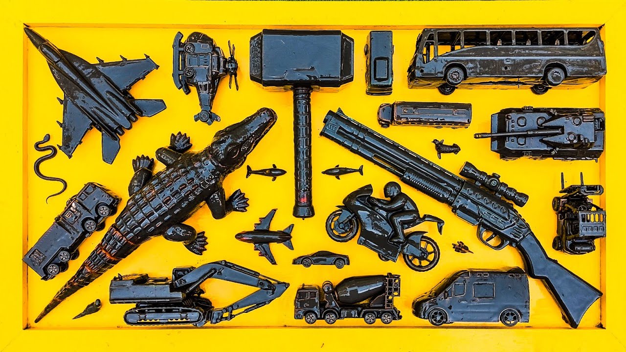 Membersihkan Mainan Mobil Balap, Truk Molen, Kereta Api, Excavator, Kontainer, Bus Telolet, Pesawat.