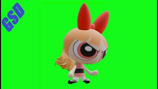 Blossom Powerpuff Girls Green Screens