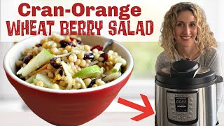 Instant Pot Cranberry Orange Wheat Berry Salad | Step By Step Instant Pot Recipe Instant Pot Cranberry Orange Wheat Berry Salad | Step By Step Instant Pot Recipe