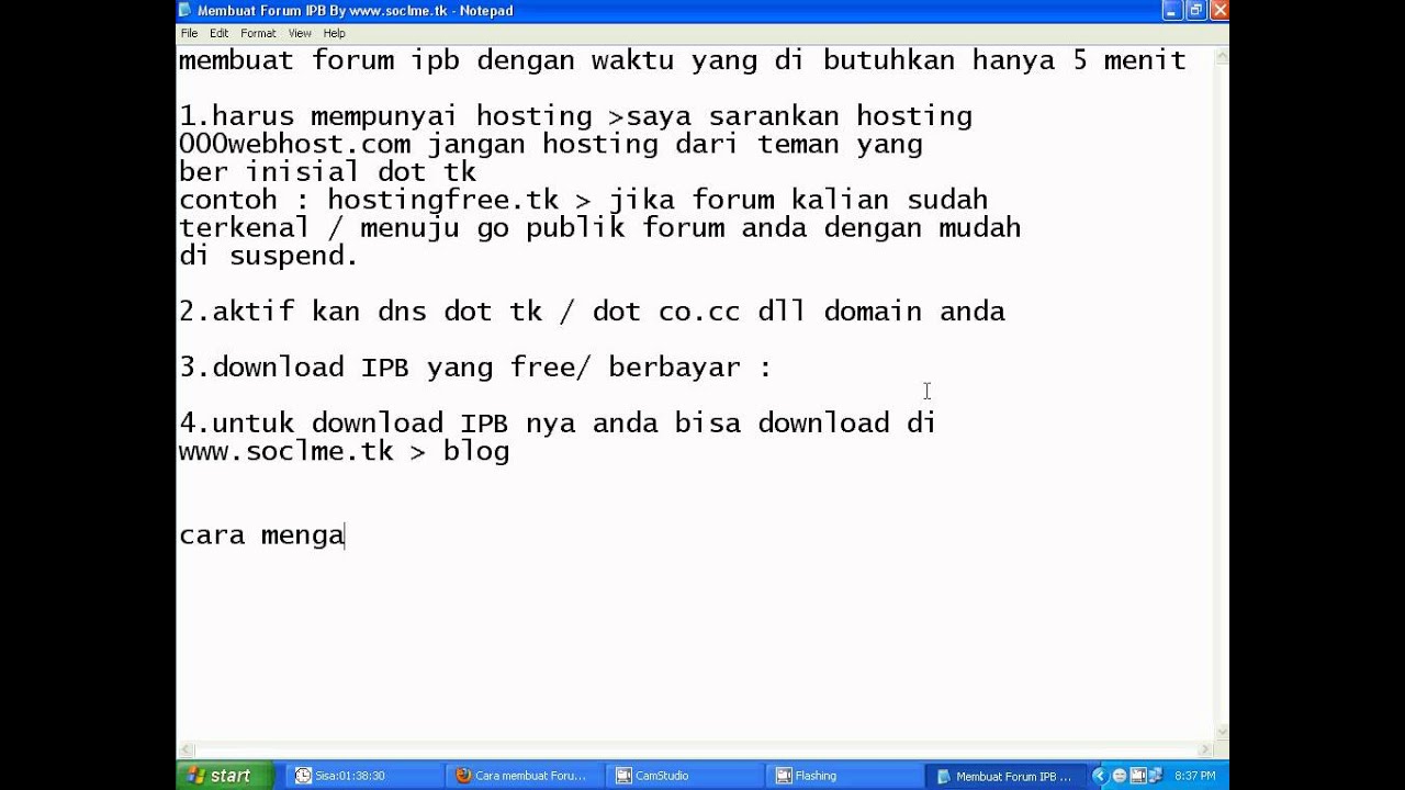 Membuat Forum IPB Dan mengaktifkan Dns Domain - YouTube
