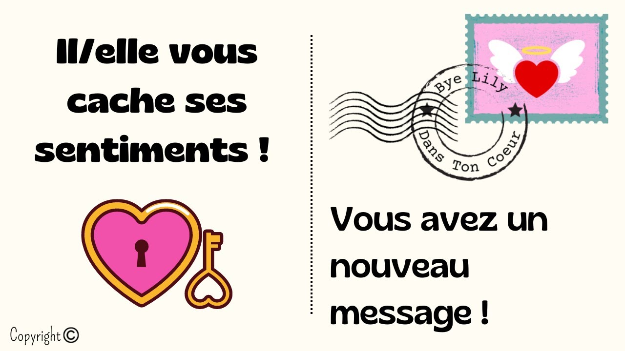 Il/elle vous cache ses sentiments. Tirage sentimental intemporel 🤫 ️🤗😍