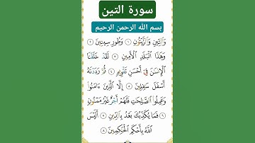 سورة التين #بصوت #الشيخ #سعد الغامدي
