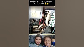 Python is successfully installed in the system @gauranshibenival5114 #shorts #funny #memes #system