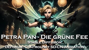 Petra Pan - Die grüne Fee 🍸 Stable Diffusion, Deforum, SD-CN-Animation