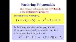 WEEK 6 LEC 1 CHAPTER 3 FACTORING POLYNOMIALS AND CHAPTER 4 RATIONAL EXPRESSIONS