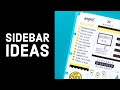 Ideas for Your Planner Sidebar